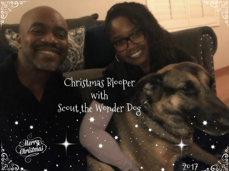 2017 Christmas blooper with Scout